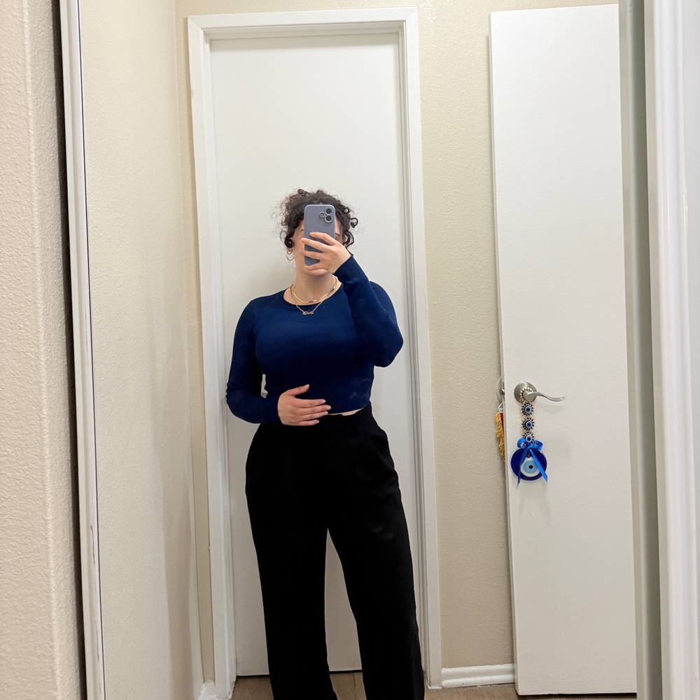 Lilac Long Sleeve Knit Top